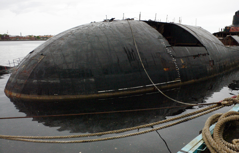 Demontaż okrętu podwodnego typu Typhoon. / Natalia Mironova / NGT