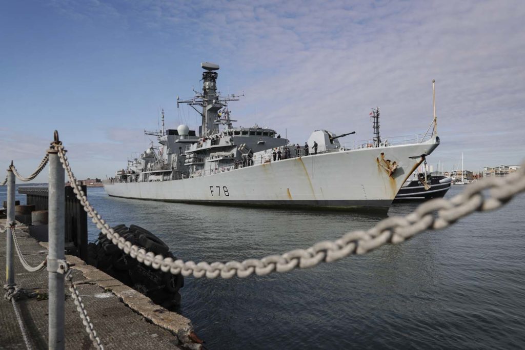HMS Kent wrócił do Portsmouth. / Zdjęcie: royalnavy.mod.uk