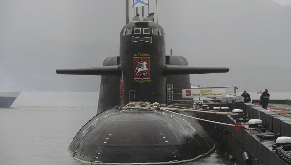 K-433 Svyatoy Georgiy Pobedonosets atomowy okręt podwodny typu Delta III wchodzący w skład Floty Pacyfiku. / Zdjęcie: en.rian.ru