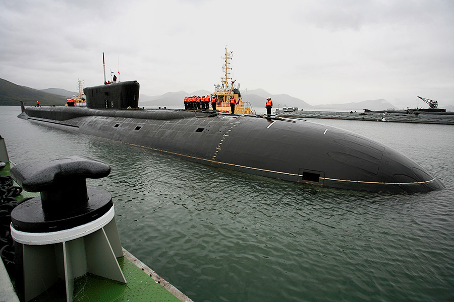 Okręt podwodny projektu 955 K-550 Aleksander Newski. / Zdjęcie: Marynarka Wojenna Rosji