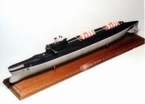 Model radzieckiego okrętu podwodnego klasy India. / Zdjęcie: globalsecurity.org.