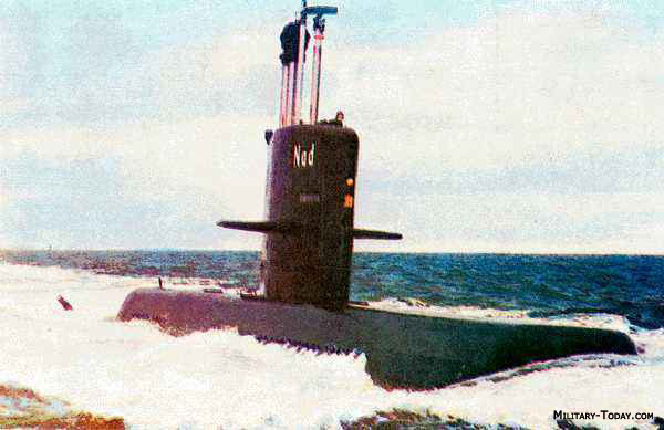 Okręt podwodny typu Näcken z dobrze widocznym peryskopem. / Zdjęcie: military-today.com