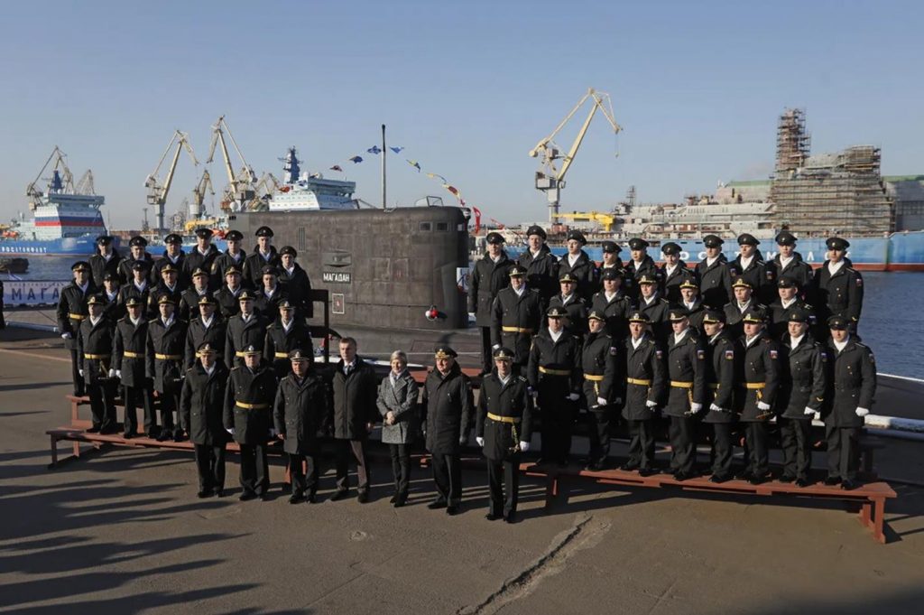 Rosyjski okręt podwodny Magadan Projekt 636-2. / Zdjęcie: Marynarka Wojenna Rosji