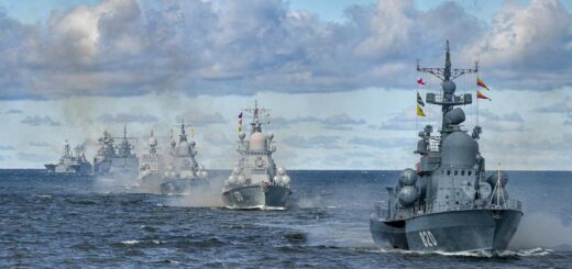 Rosyjskie okręty wojenne.