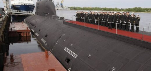 Rosyjski okręt podwodny typu Yasen Siewierodwińsk. / Zdjęcie: Agencja Tass