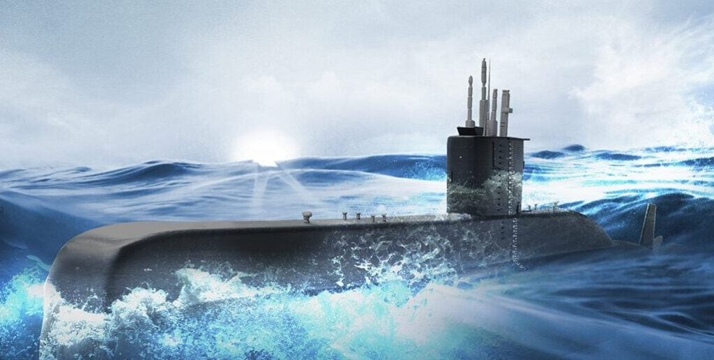 Projekt koncepcyjny dieslowsko-elektrycznego okrętu podwodnego STM500. / Grafika: © STM Defense Technologies and Engineering Inc.