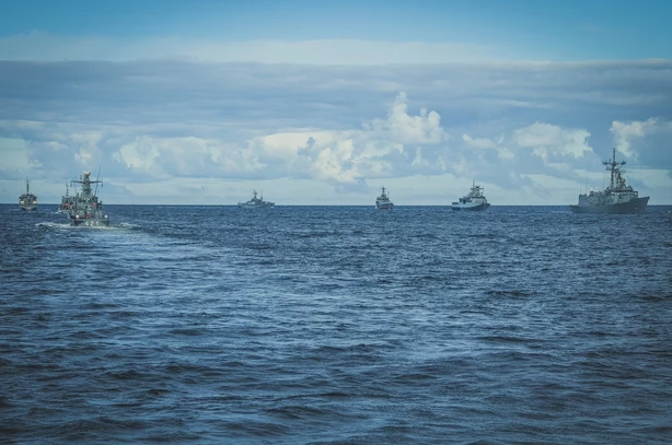 W ćwiczeniu biorą udział między innymi fregata rakietowa, korweta patrolowa, okręt rakietowy. / Zdjęcie: Marynarka Wojenna RP