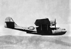 Samolot RAAF Consolidated Catalina (A24-11) w locie. / Zdjęcie: commons.wikimedia.org, C. A. Lynch